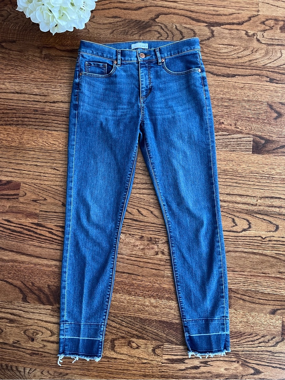LOFT Women’s Medium Blue High-Rise Skinny Jeans Size 6